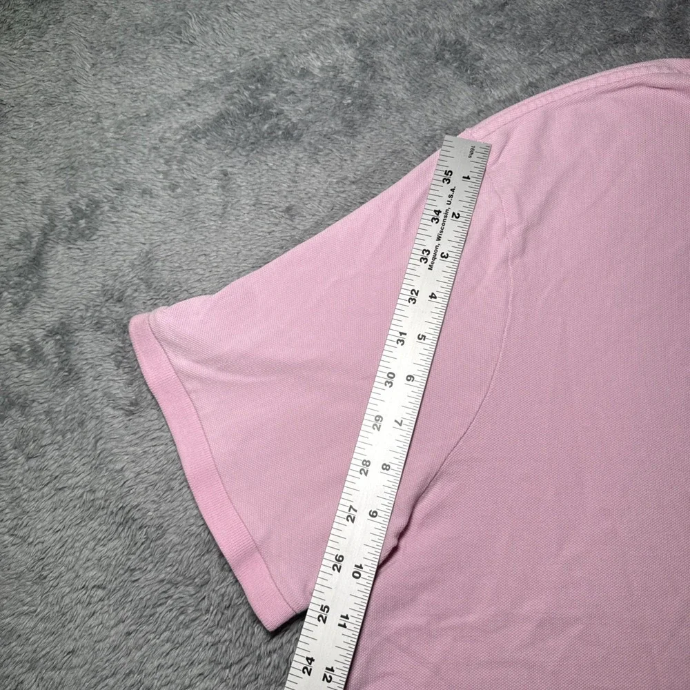 Polo Ralph Lauren Men's XL Light Pink Classic Fit Short Sleeve Shirt Blue Pony